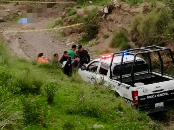 Acordona Policía de Huamantla zona de hallazgo de un hombre sin vida